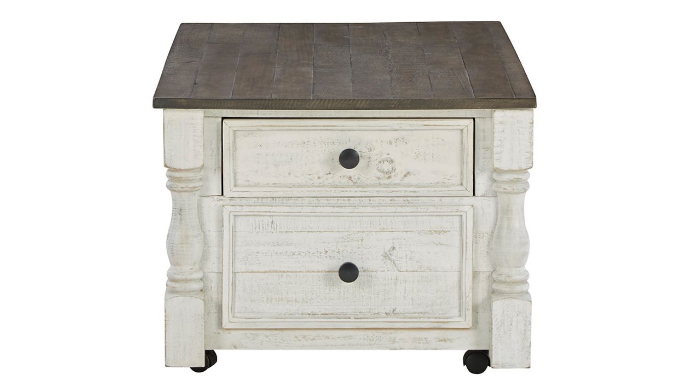 View of the Havalance Lift-Top Coffee Table in Off White by Ashley | Home Furniture Plus Bedding