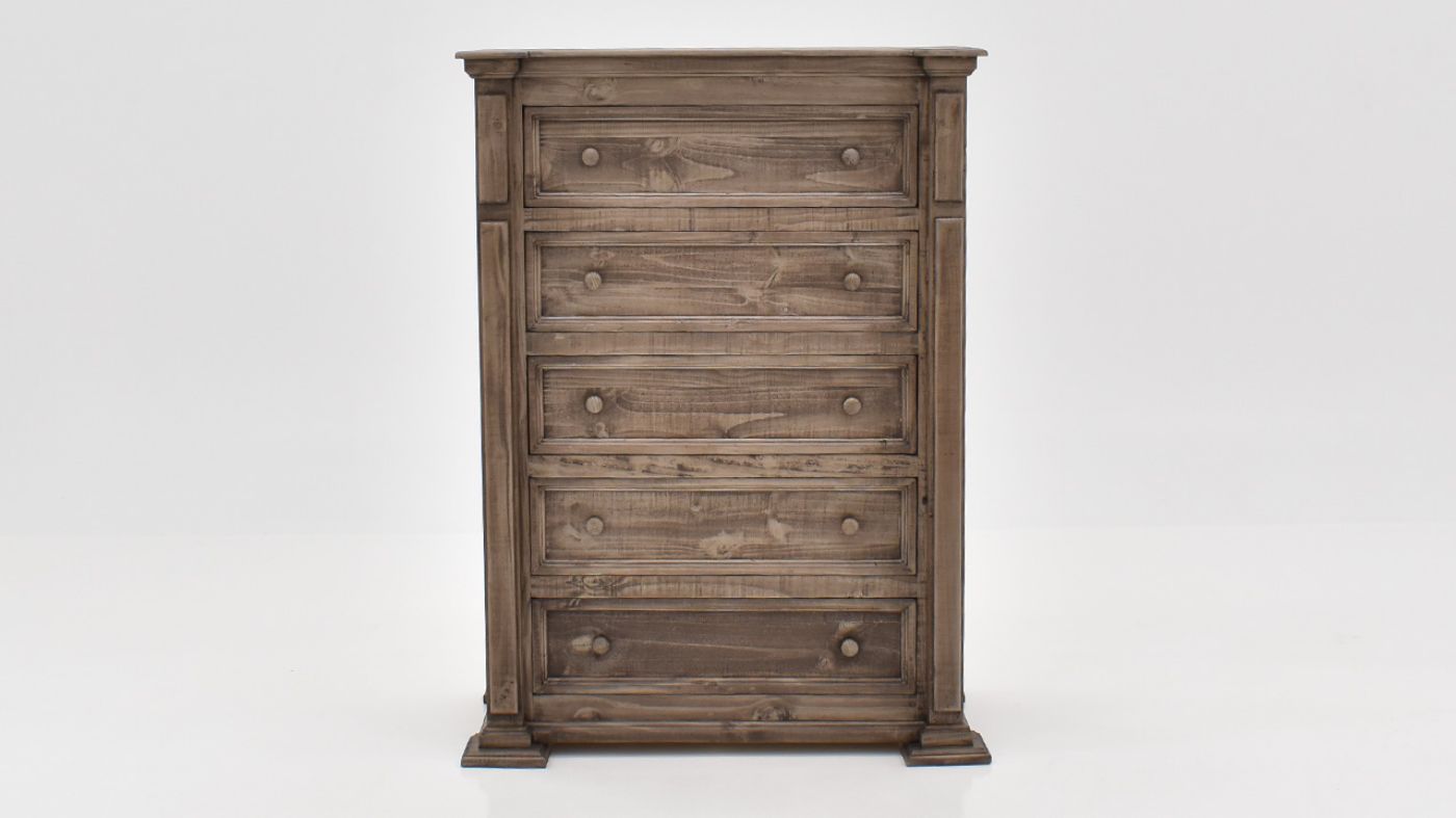 View of the Maverick Chest of Drawers in Gray by Vintage | Home Furniture Plus Bedding