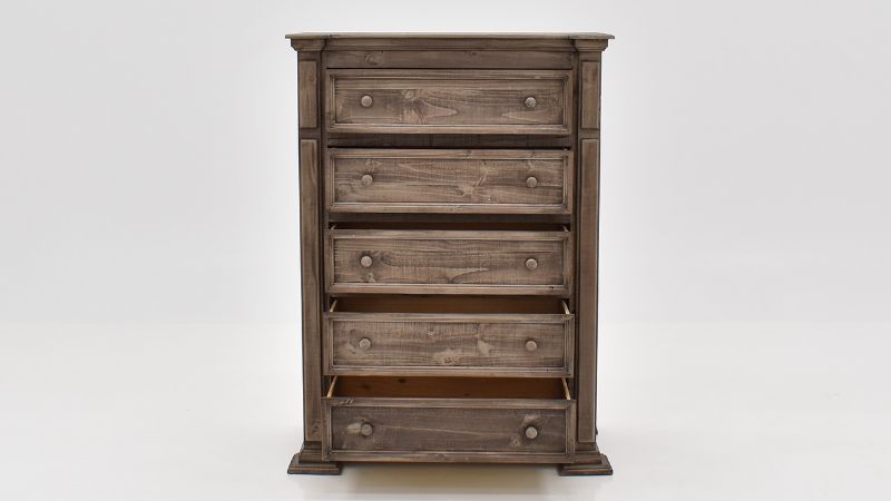 View of the Maverick Chest of Drawers in Gray by Vintage | Home Furniture Plus Bedding
