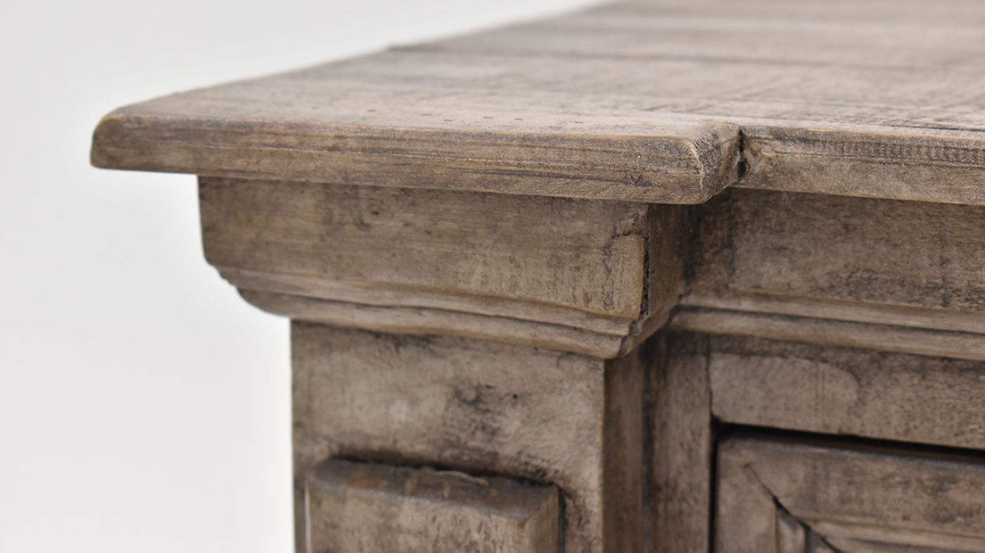View of the Maverick 3 Drawer Nightstand in Gray by Vintage | Home Furniture Plus Bedding