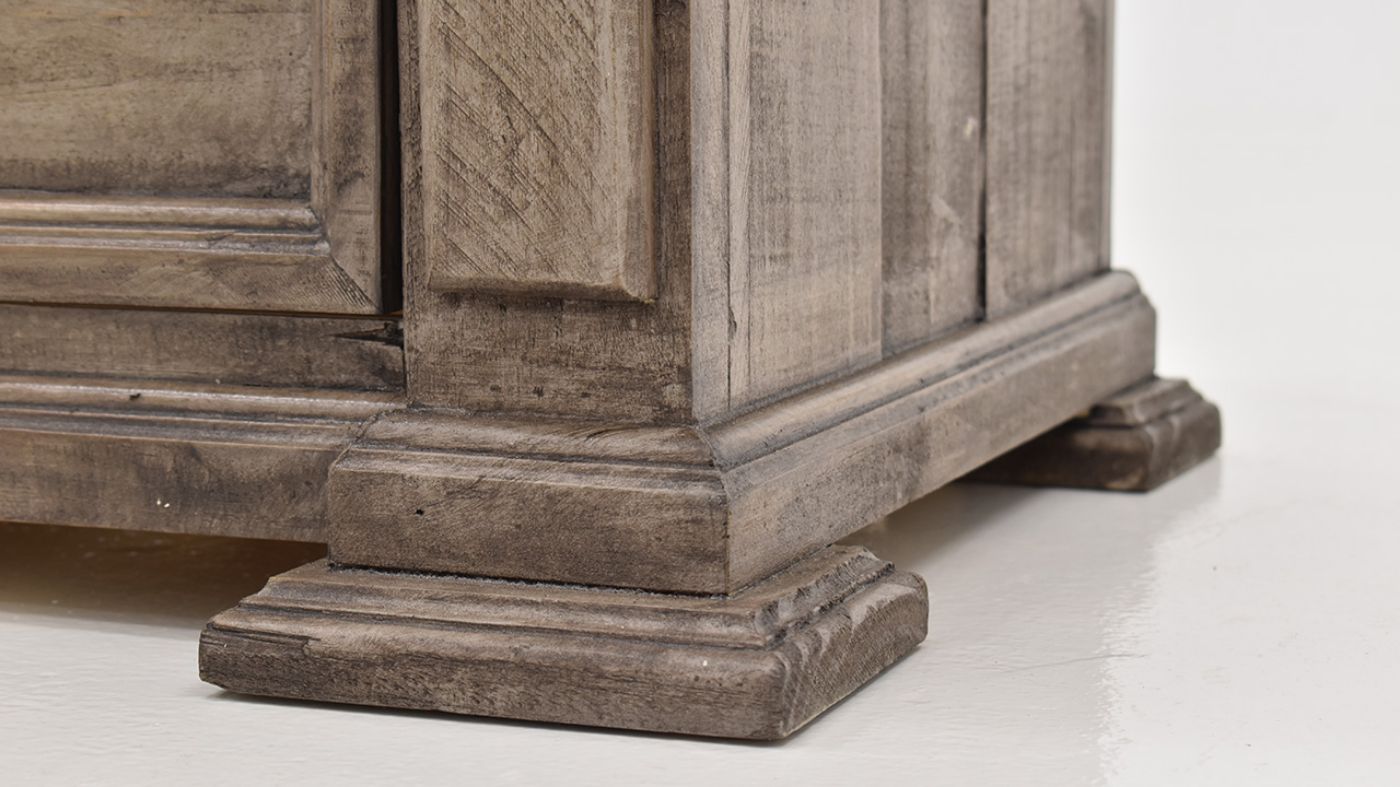 View of the Maverick 3 Drawer Nightstand in Gray by Vintage | Home Furniture Plus Bedding