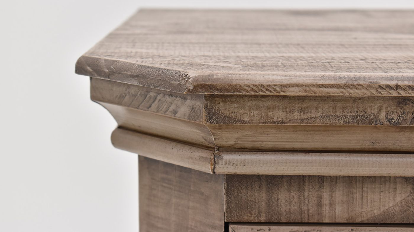 View of the Westgate Chest of Drawers in Weathered Gray by Vintage Furniture | Home Furniture Plus Bedding