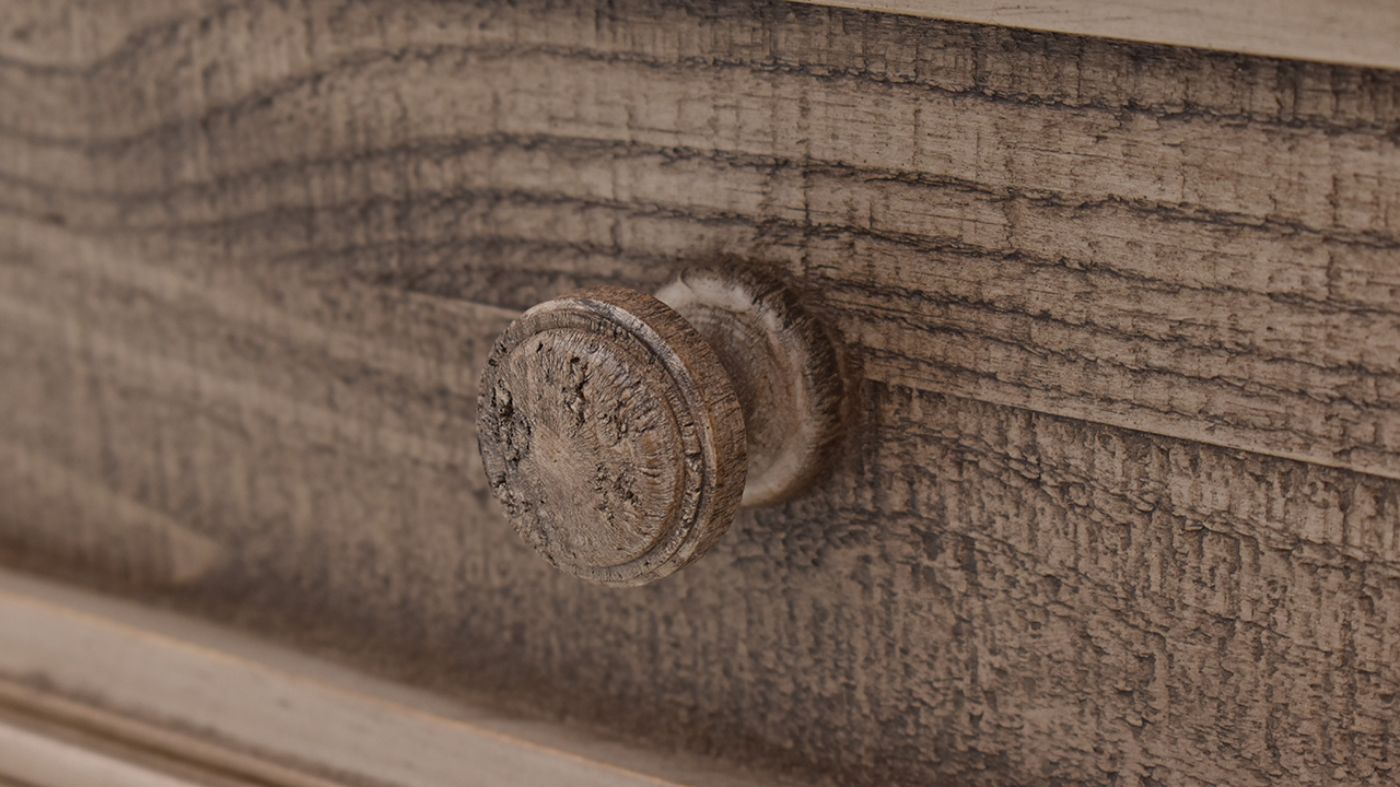 View of the Westgate Chest of Drawers in Weathered Gray by Vintage Furniture | Home Furniture Plus Bedding