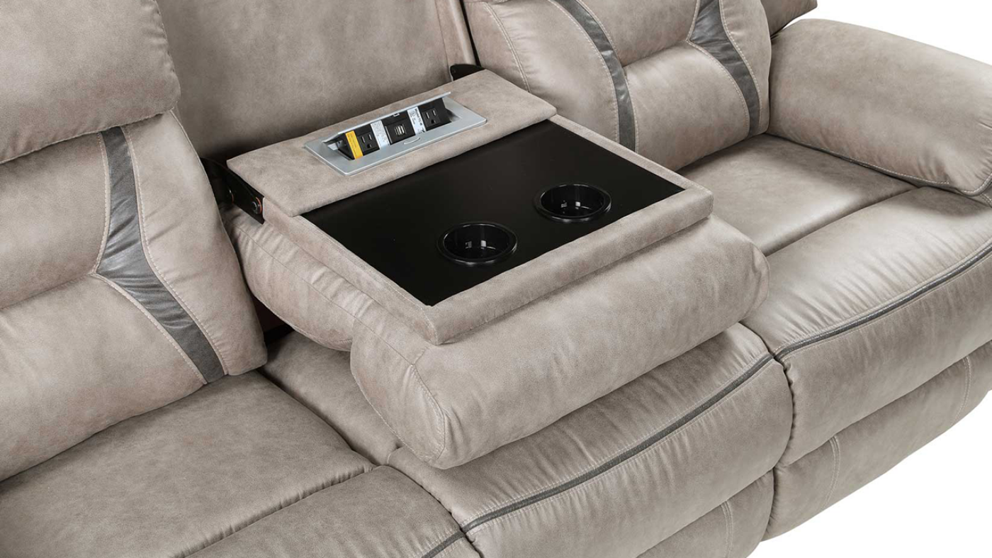 View of the Tyson Sofa Set in Taupe by Steve Silver | Home Furniture Plus Bedding