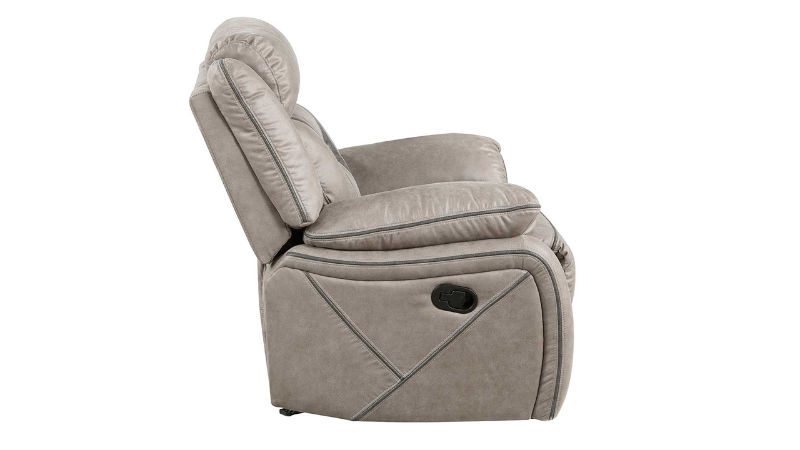 View of the Tyson Glider Recliner in Taupe by Steve Silver | Home Furniture Plus Bedding