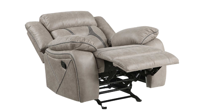 View of the Tyson Glider Recliner in Taupe by Steve Silver | Home Furniture Plus Bedding