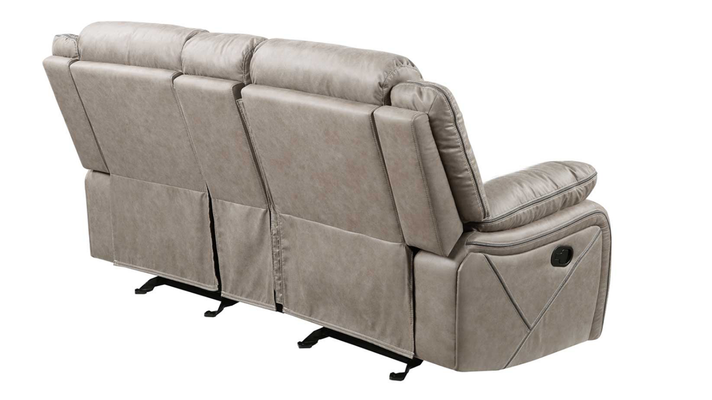 View of the Tyson Glider Loveseat in Taupe by Steve Silver | Home Furniture Plus Bedding