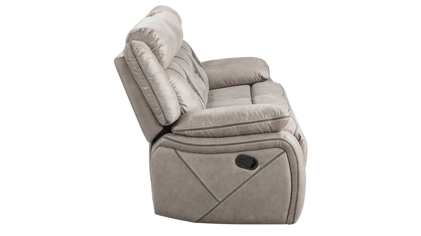View of the Tyson Reclining Sofa in Taupe by Steve Silver | Home Furniture Plus Bedding