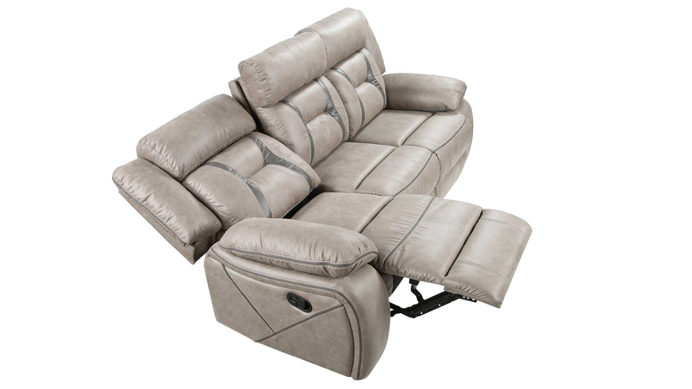 View of the Tyson Reclining Sofa in Taupe by Steve Silver | Home Furniture Plus Bedding