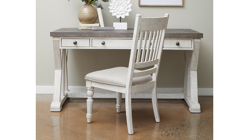 Valley Ridge Desk - Off White and Gray | Home Furniture Plus Bedding ...
