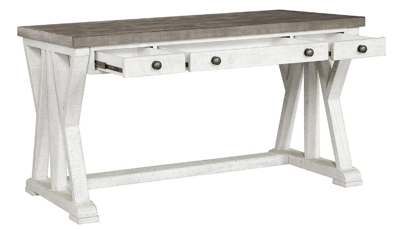 View of the Valley Ridge Desk in Off White and Gray by Samuel Lawrence | Home Furniture Plus Bedding