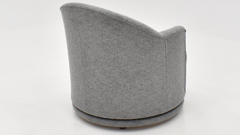 View of the April Swivel Chair in Charcoal Gray by Best Chairs, Inc. | Home Furniture Plus Bedding