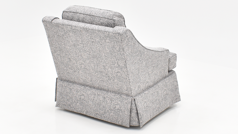 View of the Ayla Swivel Glider in Marble Gray by Best Chairs, Inc. | Home Furniture Plus Bedding