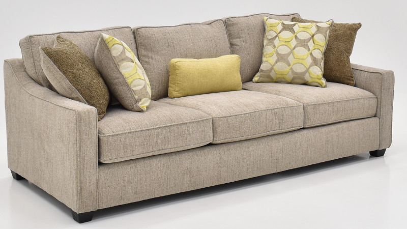 View of the Lenox Maple Sofa in Brown by Behold Home | Home Furniture Plus Bedding