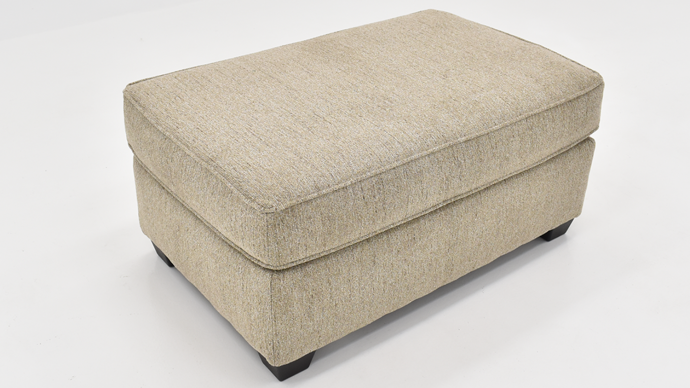View of the Lenox Maple Ottoman in Brown by Behold Home | Home Furniture Plus Bedding