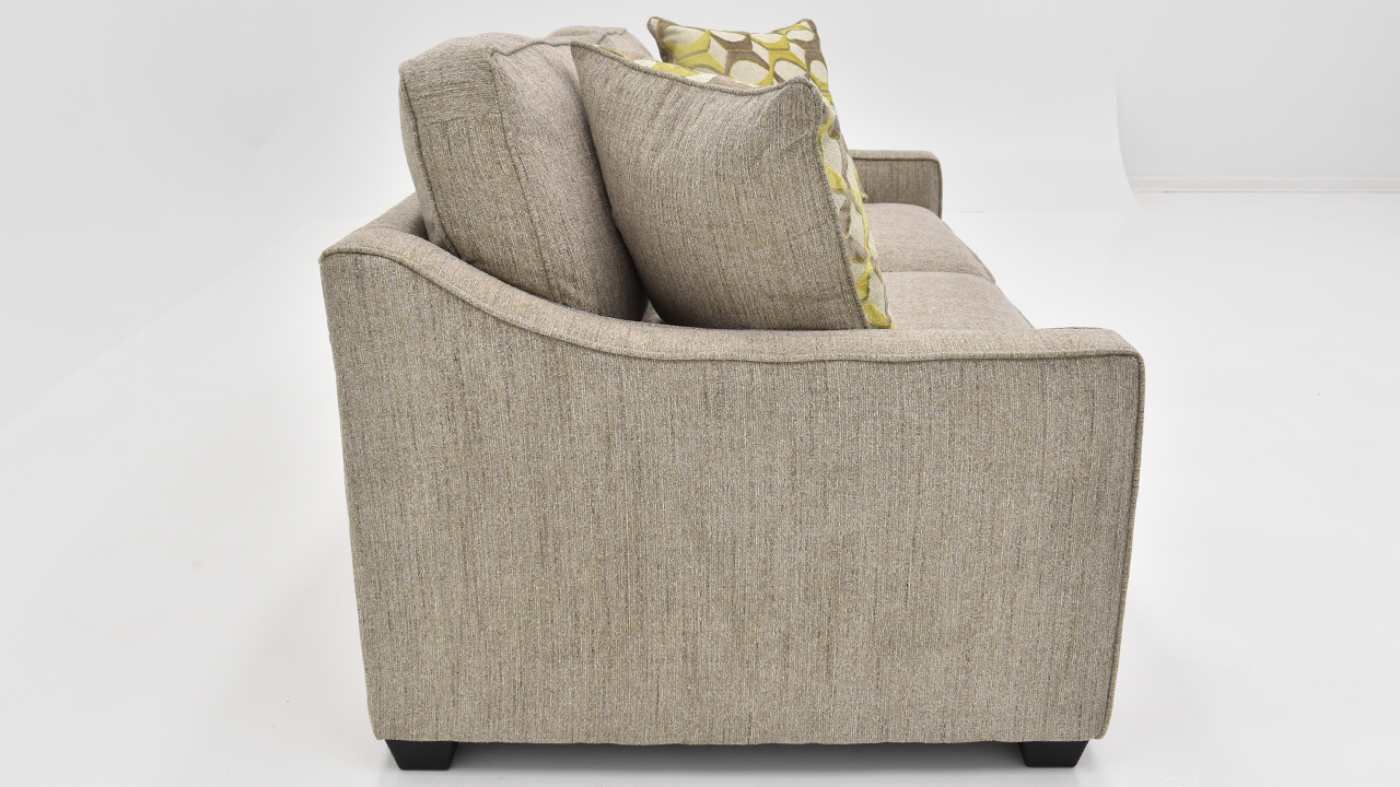 View of the Lenox Maple Loveseat in Brown by Behold Home | Home Furniture Plus Bedding