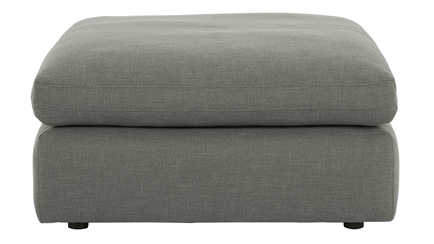 View of the Elyza Oversized Ottomanin Gray by Ashley | Home Furniture Plus Bedding