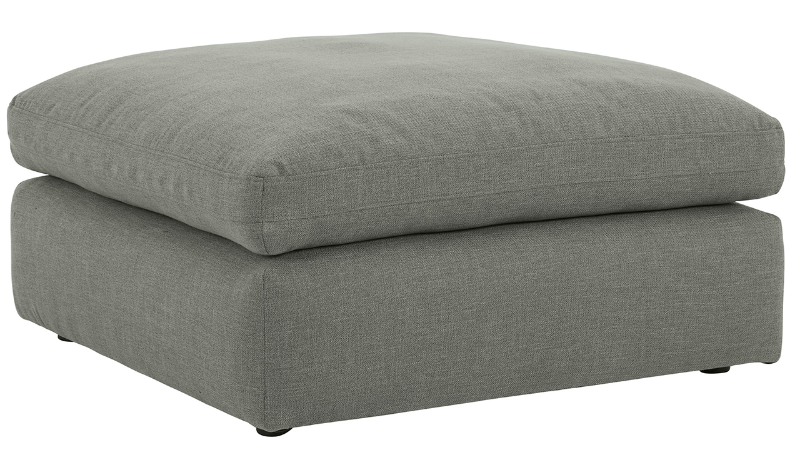 View of the Elyza Oversized Ottomanin Gray by Ashley | Home Furniture Plus Bedding