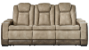 View of the Next-Gen POWER Reclining Sofa Set in Tan by Ashley | Home Furniture Plus Bedding