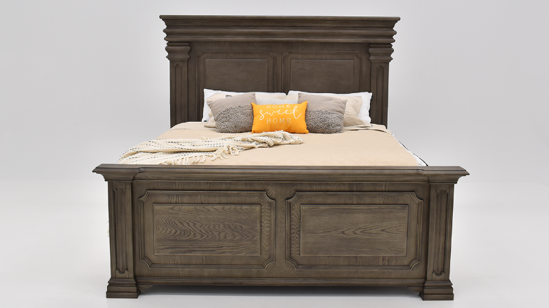 View of the Kings Court Queen Panel Bed by Elements International | Home Furniture Plus Bedding