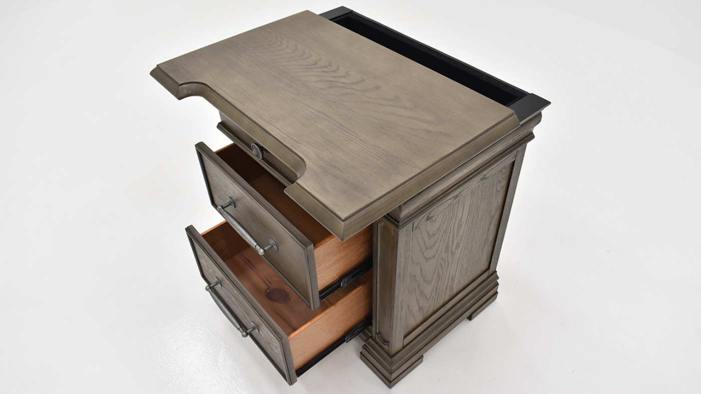 View of the Kings Court Nightstand by Elements International | Home Furniture Plus Bedding