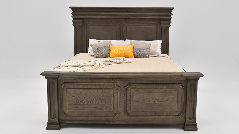 View of the Kings Court King Panel Bed by Elements International | Home Furniture Plus Bedding