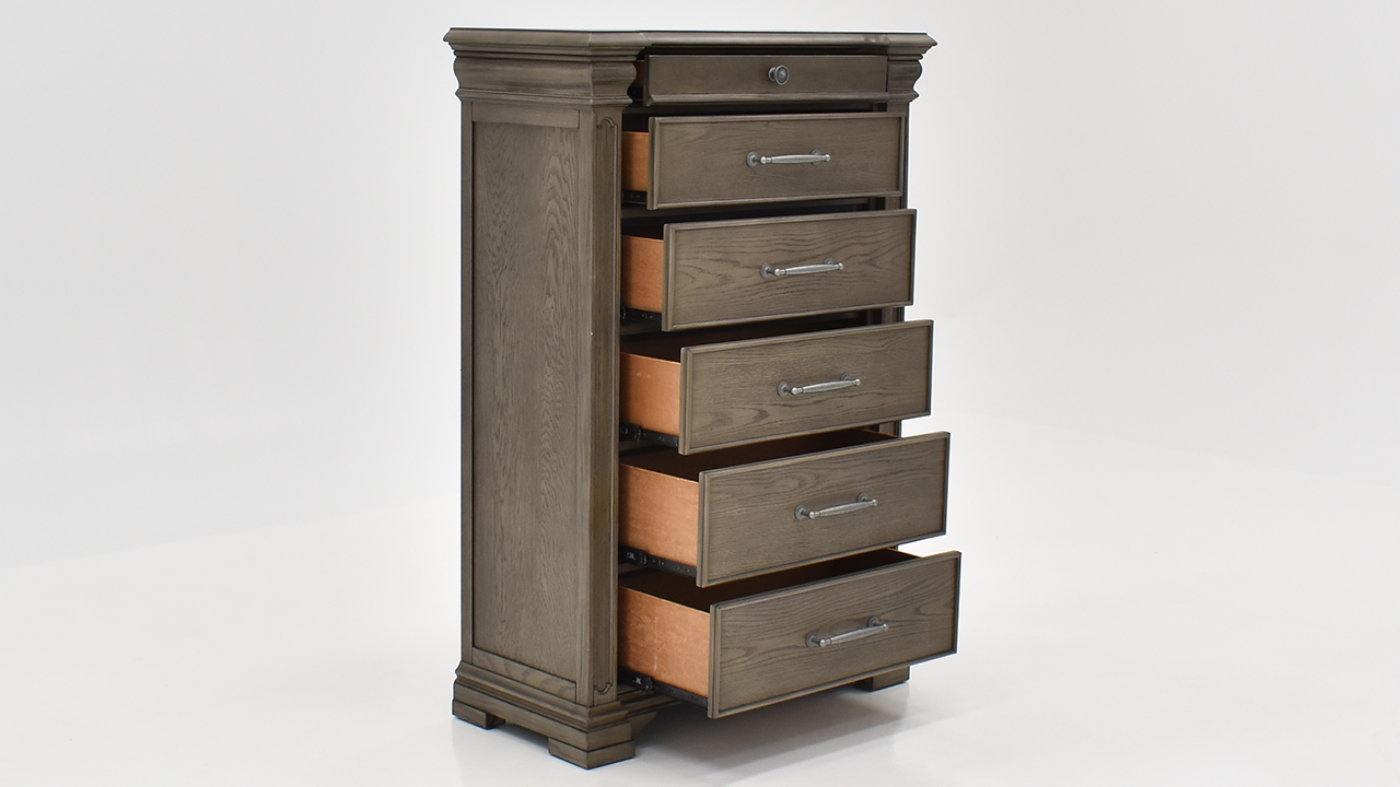 View of the Kings Court Chest of Drawers by Elements International | Home Furniture Plus Bedding