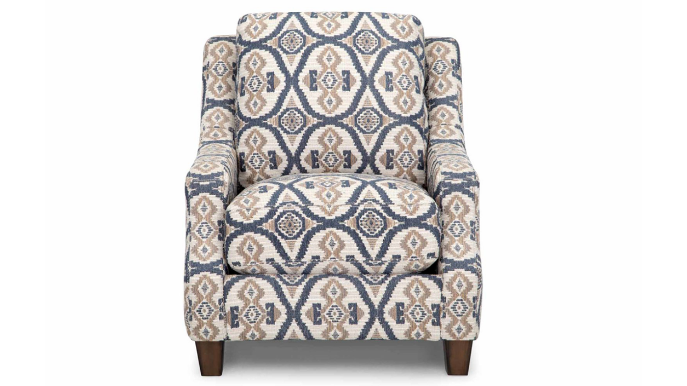 View of the Sicily Accent Chair in a Multicolored Pattern by Franklin Corp | Home Furniture Plus Bedding