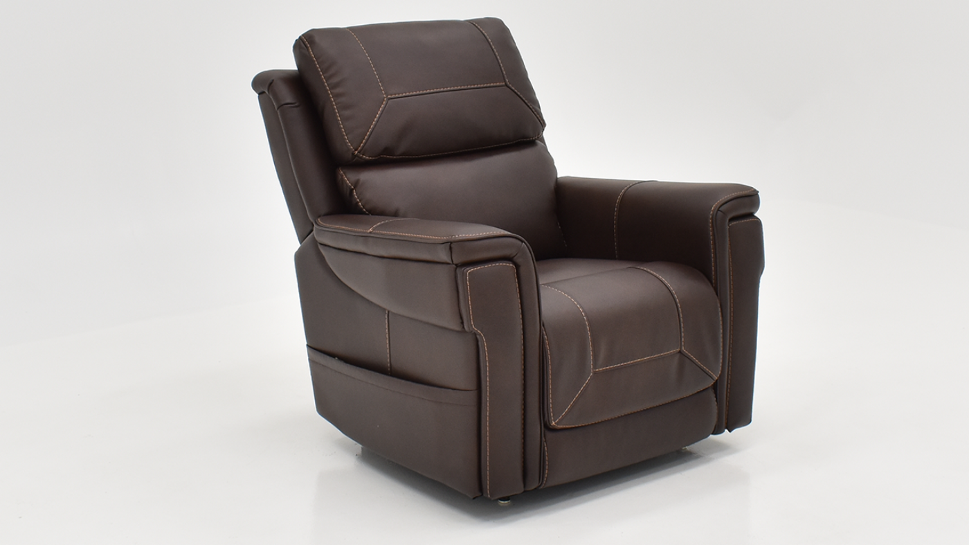 View of the Capriccio Lift Recliner in Walnut Brown by MOTO | Home Furniture Plus Bedding