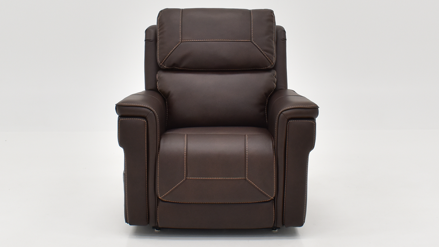 View of the Capriccio Lift Recliner in Walnut Brown by MOTO | Home Furniture Plus Bedding