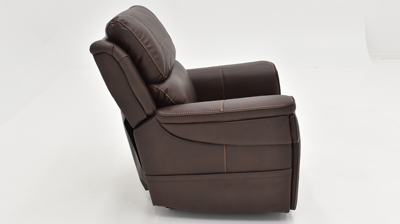 View of the Capriccio Lift Recliner in Walnut Brown by MOTO | Home Furniture Plus Bedding