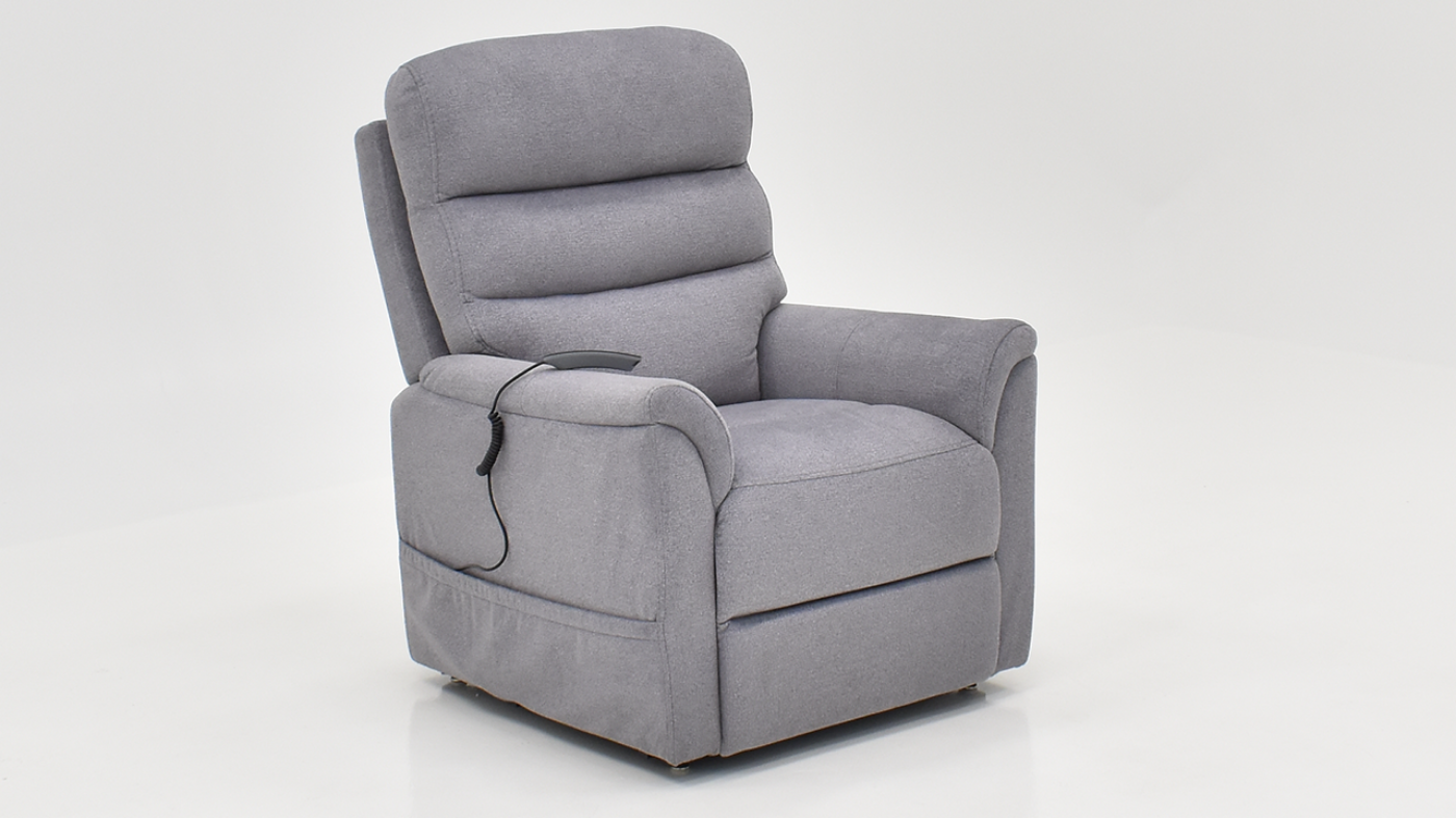 View of the Aspen Lift Recliner in Gray by MOTO | Home Furniture Plus Bedding