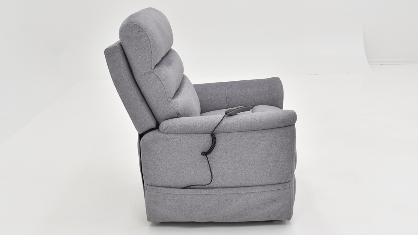 View of the Aspen Lift Recliner in Gray by MOTO | Home Furniture Plus Bedding