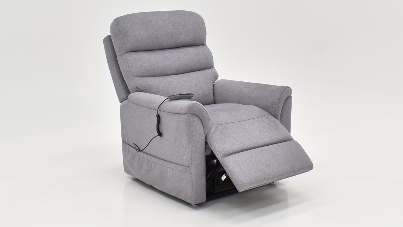 View of the Aspen Lift Recliner in Gray by MOTO | Home Furniture Plus Bedding