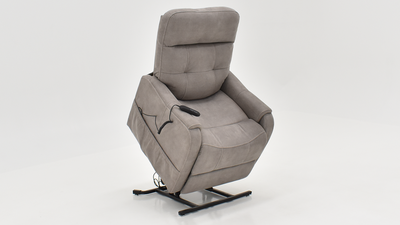 View of the Stonewash Lift Recliner in Dove Gray by MOTO | Home Furniture Plus Bedding