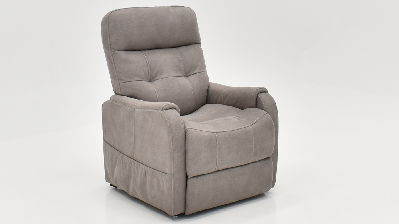 View of the Stonewash Lift Recliner in Dove Gray by MOTO | Home Furniture Plus Bedding