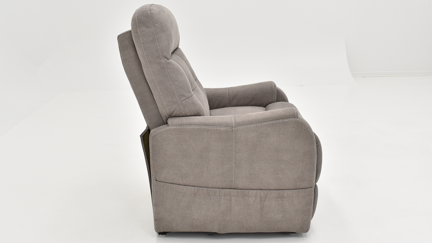 View of the Stonewash Lift Recliner in Dove Gray by MOTO | Home Furniture Plus Bedding