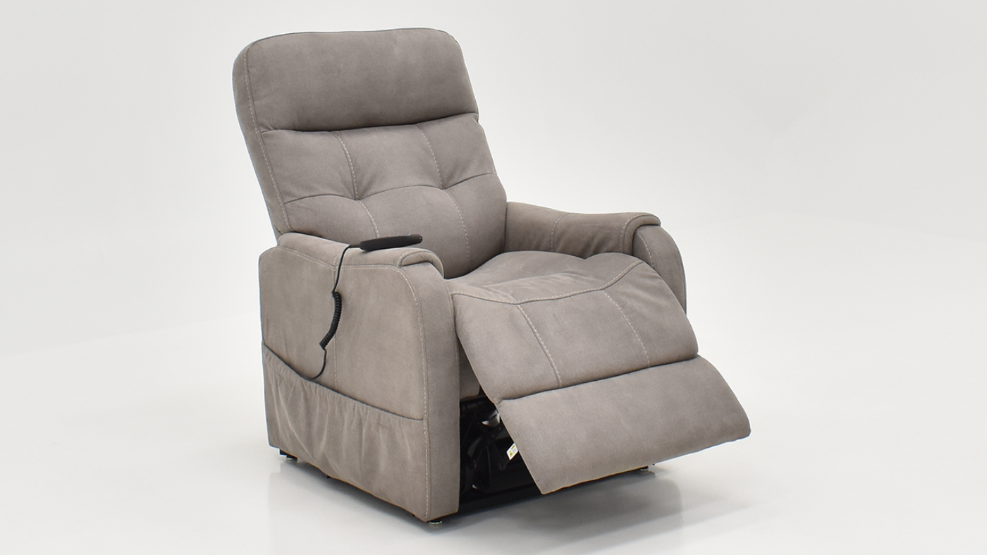 View of the Stonewash Lift Recliner in Dove Gray by MOTO | Home Furniture Plus Bedding