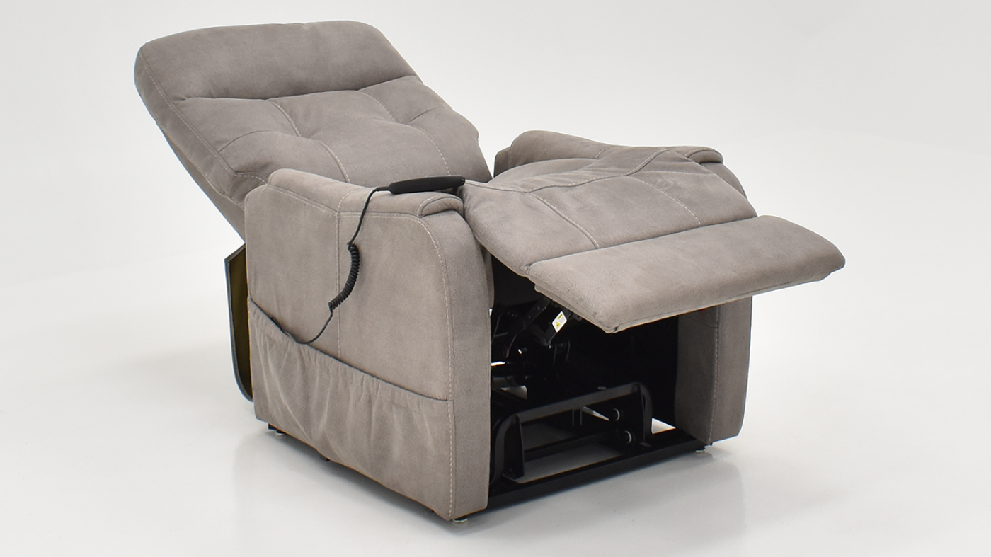 View of the Stonewash Lift Recliner in Dove Gray by MOTO | Home Furniture Plus Bedding