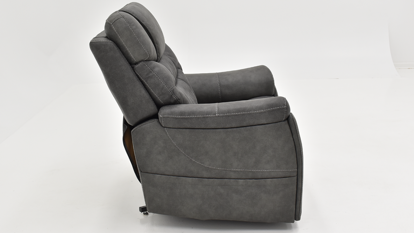 View of the Canyon Lift Recliner in Steel Gray by MOTO | Home Furniture Plus Bedding