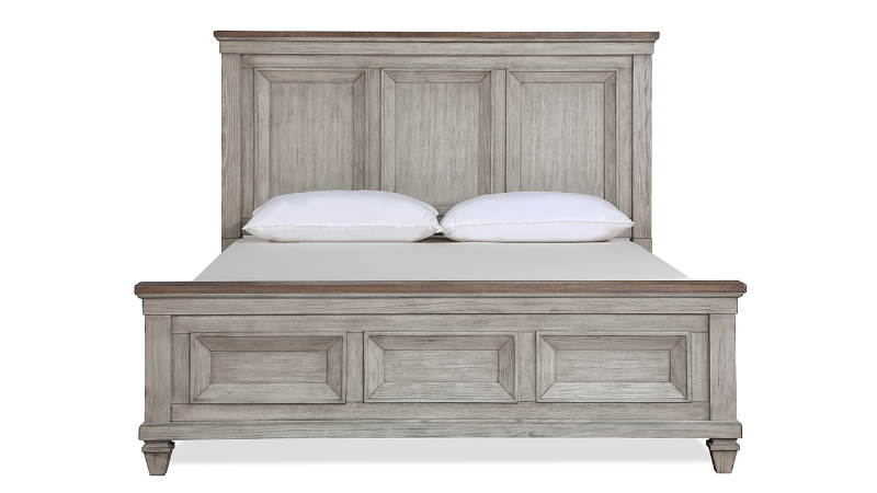 View of the Mariana Queen Panel Bed in Off White by New Classic Home Furnishings | Home Furniture Plus Bedding