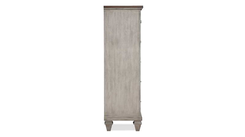 View of the Mariana Chest of Drawers in Off White by New Classic Home Furnishings | Home Furniture Plus Bedding