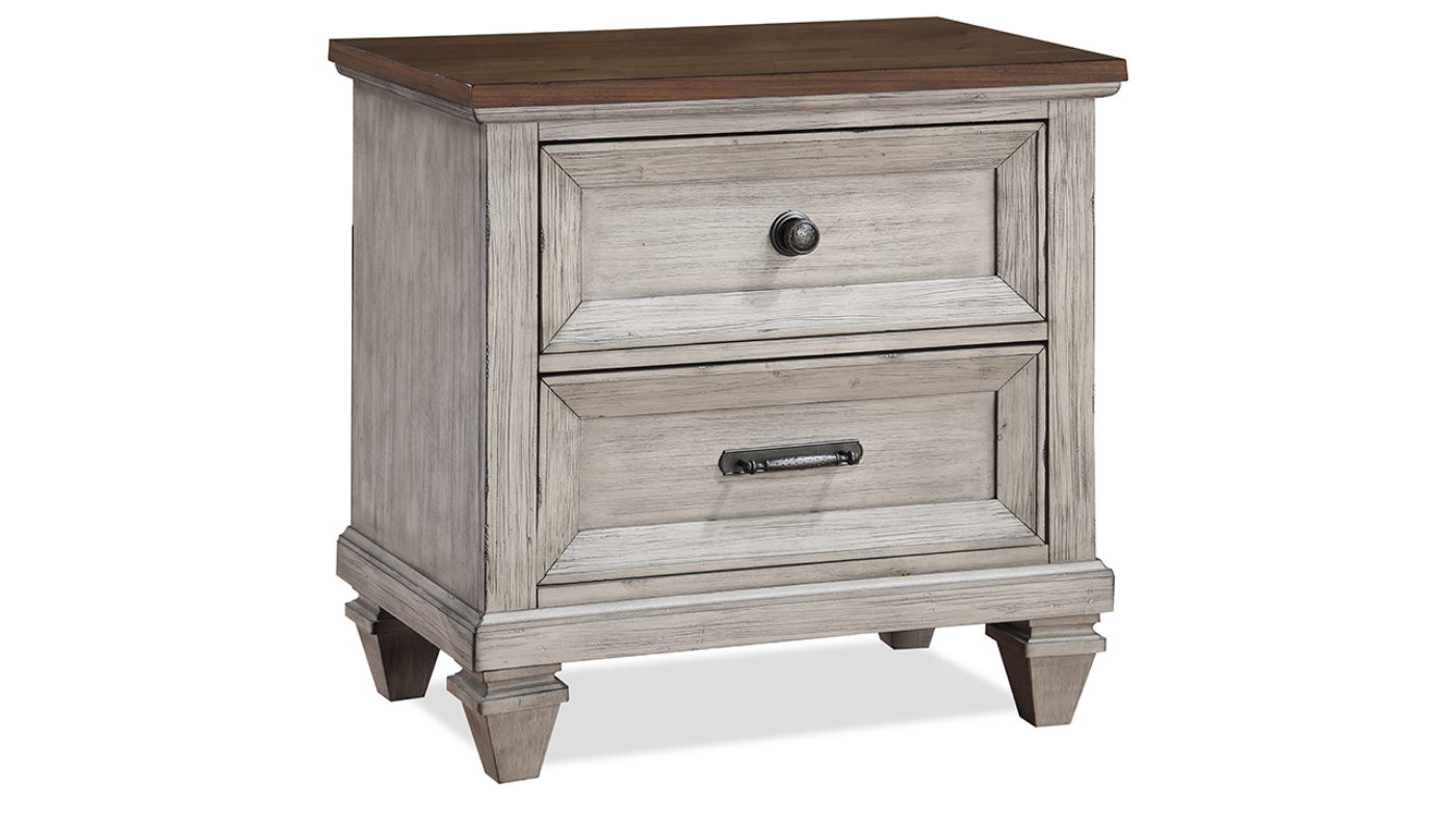 View of the Mariana Queen Panel Bedroom Set in Off White by New Classic Home Furnishings | Home Furniture Plus Bedding