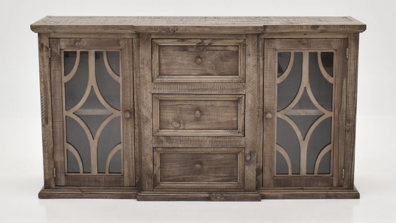 View of the Westgate Buffet Cabinet in Gray by Vintage Furniture | Home Furniture Plus Bedding