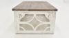 View of the Westgate Coffee Table in White with Gray by Vintage Furniture | Home Furniture Plus Bedding