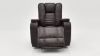 View of the Milan POWER Recliner with Lights in Brown by Man Wah | Home Furniture Plus Bedding
