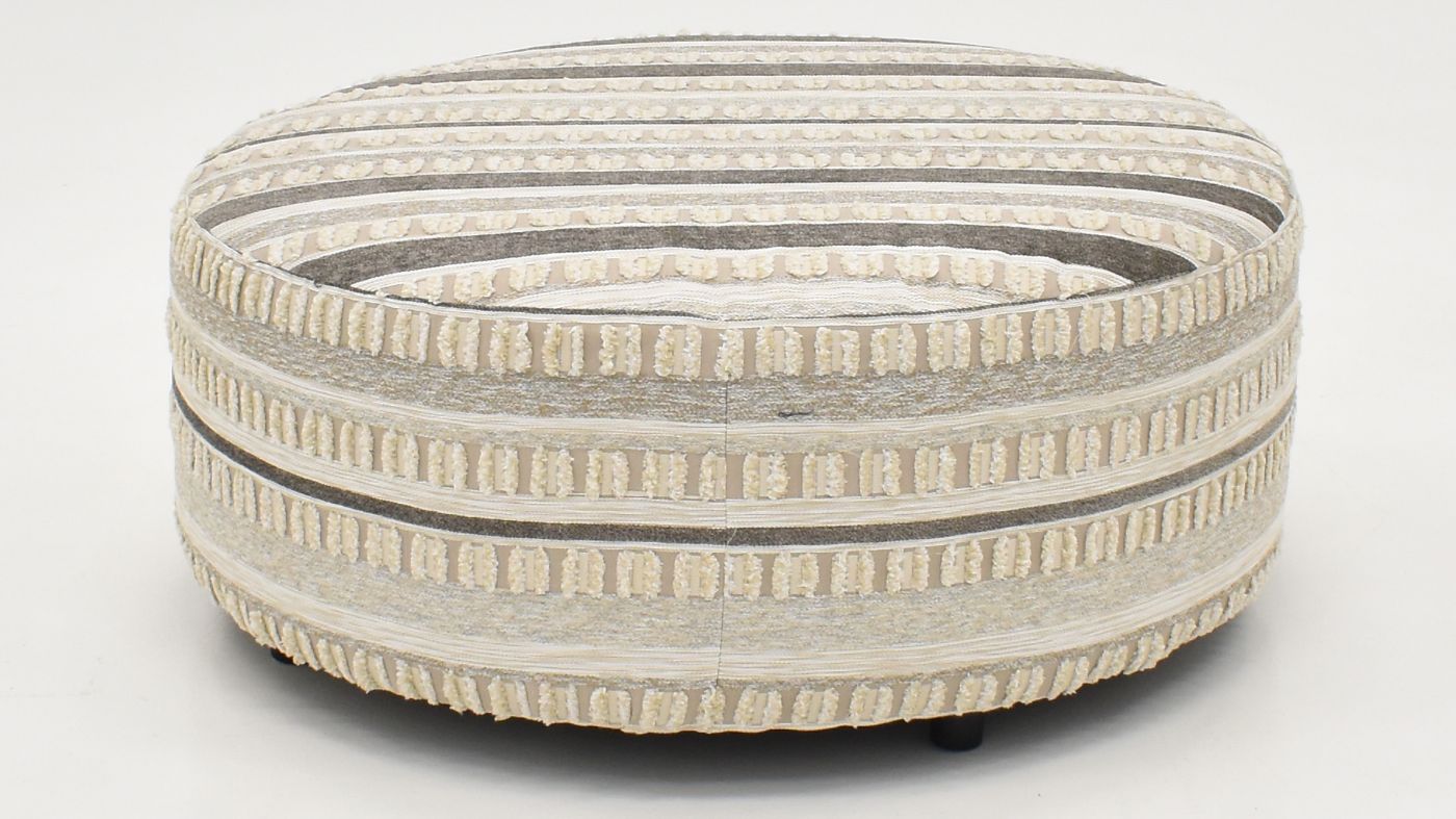 View of the Persia Cocktail Ottoman in Off White by Albany Industries | Home Furniture Plus Bedding