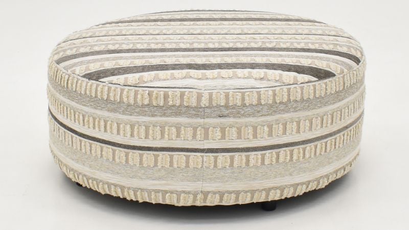 View of the Persia Cocktail Ottoman in Off White by Albany Industries | Home Furniture Plus Bedding