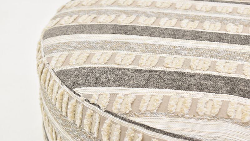 View of the Persia Cocktail Ottoman in Off White by Albany Industries | Home Furniture Plus Bedding