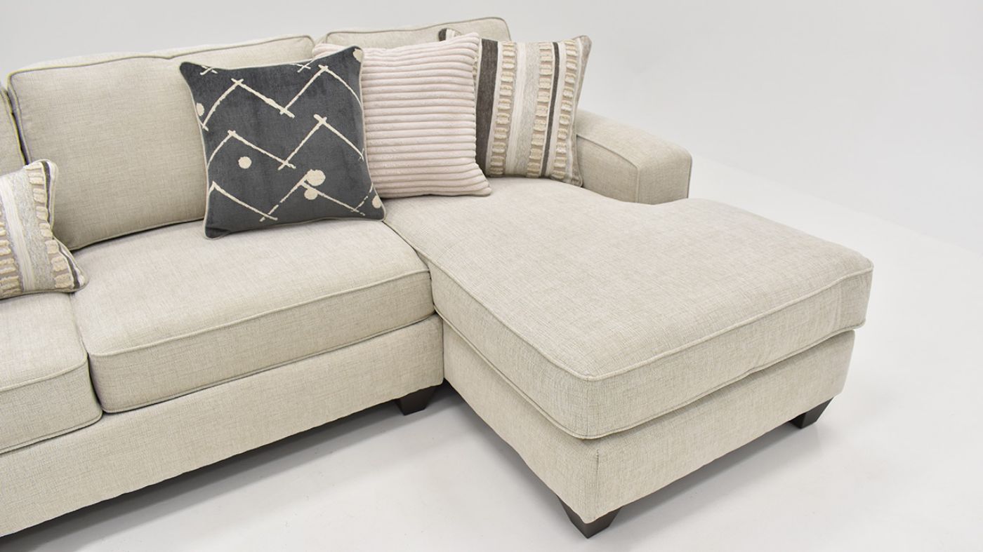 View of the Persia 3 Piece Sectional in Off White by Albany Industries | Home Furniture Plus Bedding